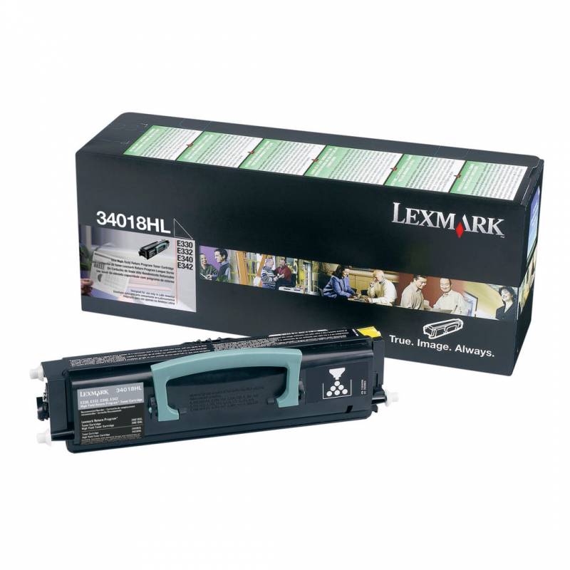 Toner Original Lexmark 34018Hl Negro. Rendimiento 6.000 Copias.
