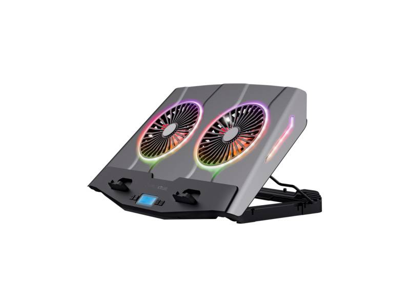 Base De Refrigeración Trust 24612 Gxt1127  Yoozy Rgb Negra