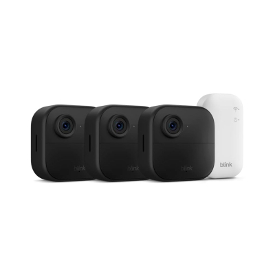 Kit De Cámaras De Seguridad Outdoor 4 Camera + Sync Module Core Blink Pack X3 Negro
