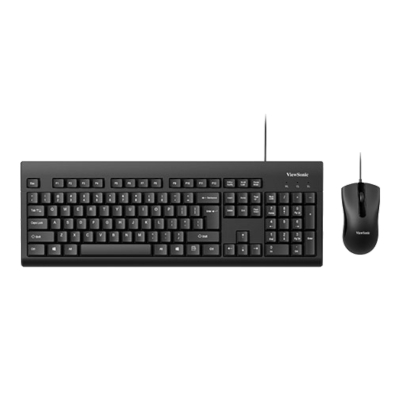 Combo Teclado Y Mouse Viewsonic Cu1251 Usb Espaã±Ol Negro