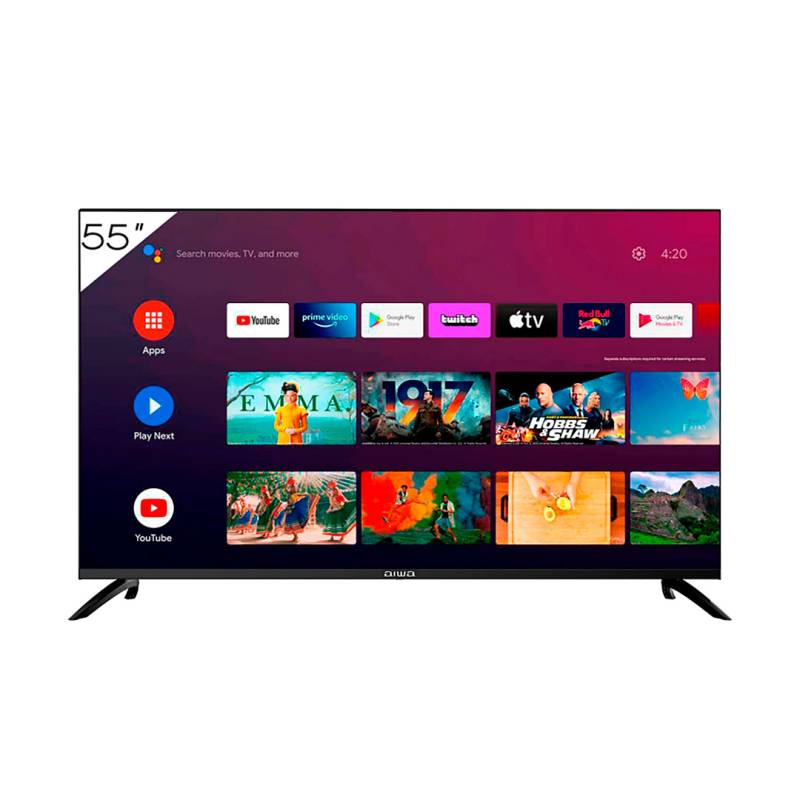 Smart Tv Aiwa 55 Led 4K Hdr Google Tv Comando De Voz