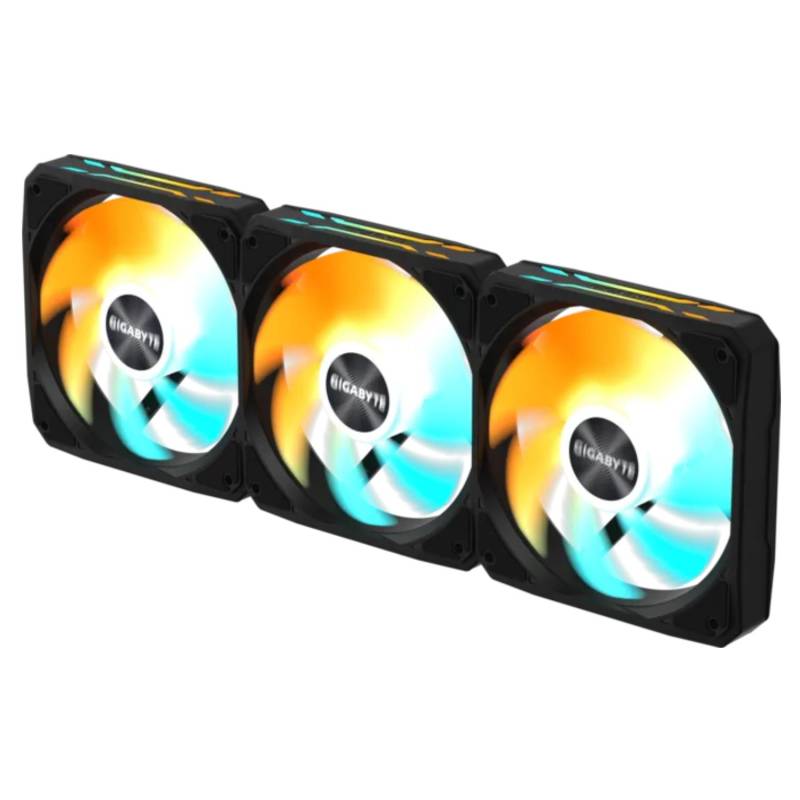 Ventilador Para Gabinete Ez Chain 120 Mm X3 Gigabyte Negro