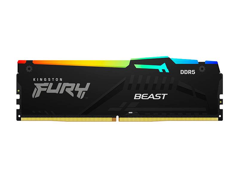 Memoria Ram Kingston Fury Beast Rgb 32Gb Dimm Ddr5 5200 Mhz