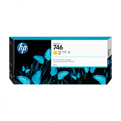 Cartucho De Tinta Original Hp 746 Amarilla. Rendimiento 300 Ml.