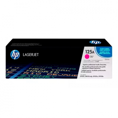 Toner Original Hp Cb543A (125A) Magenta. Rendimiento 1.400 Copias.