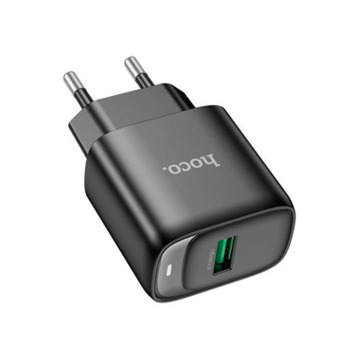 Cargador De Pared Single Port Usb Qc3.0 Negro Hoco C140A