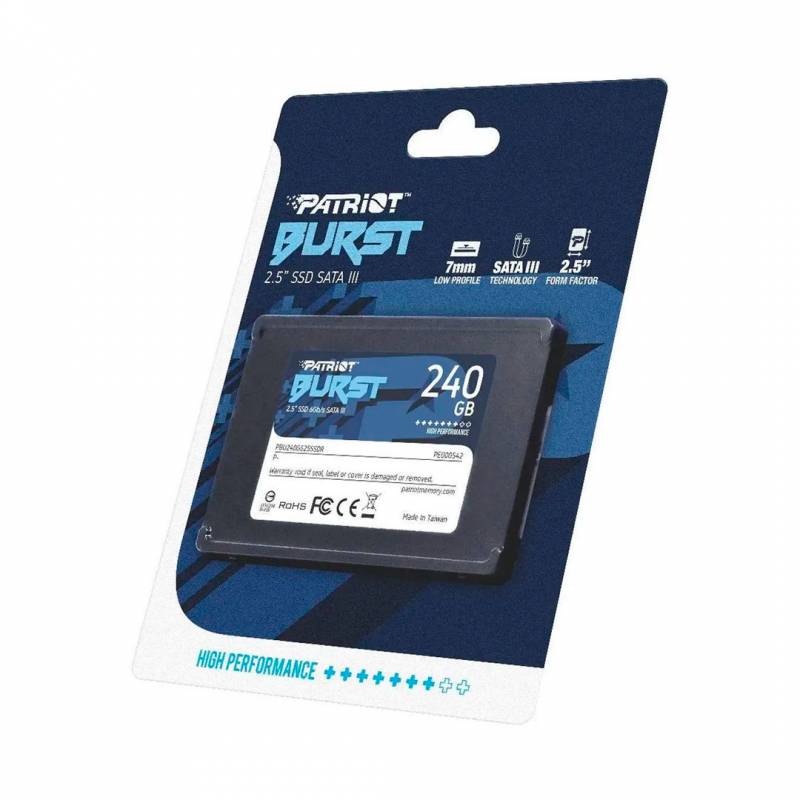 Disco Sólido Patriot De 240?Gb, Formato 2.5, Con Interfaz Sata Iii (6 Gb/S)