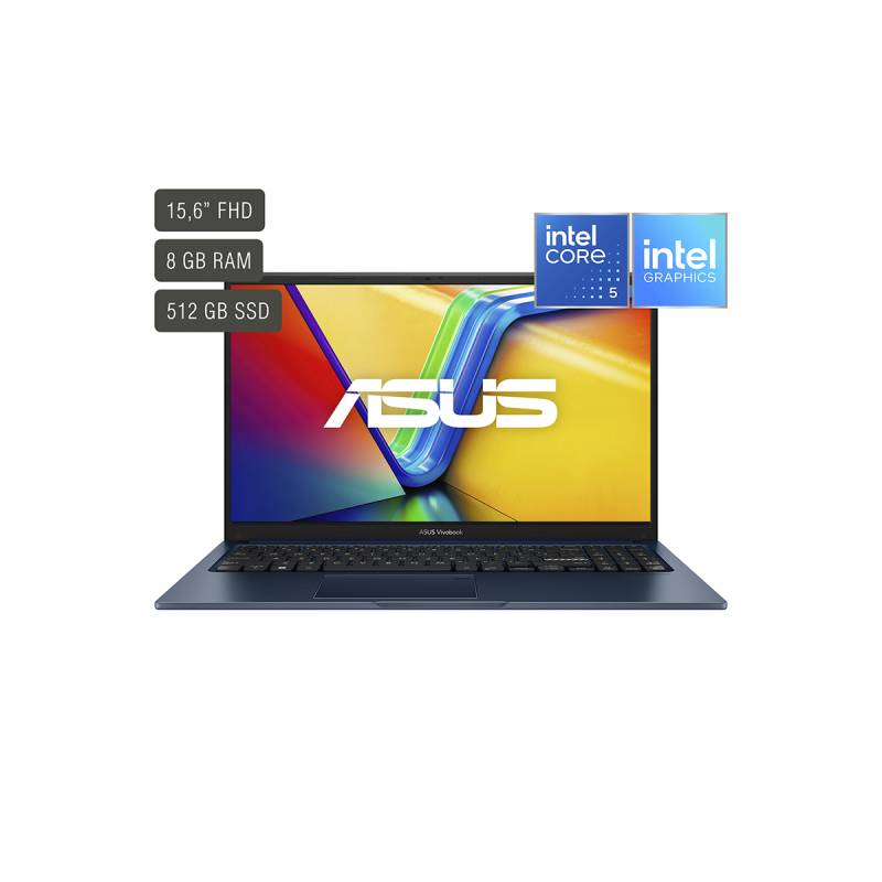 Notebook Asus X1504Va-Bq583 - Intel Core 5 120U - 8Gb - 512Gb Ssd - 15.6 Fhd. Freedos