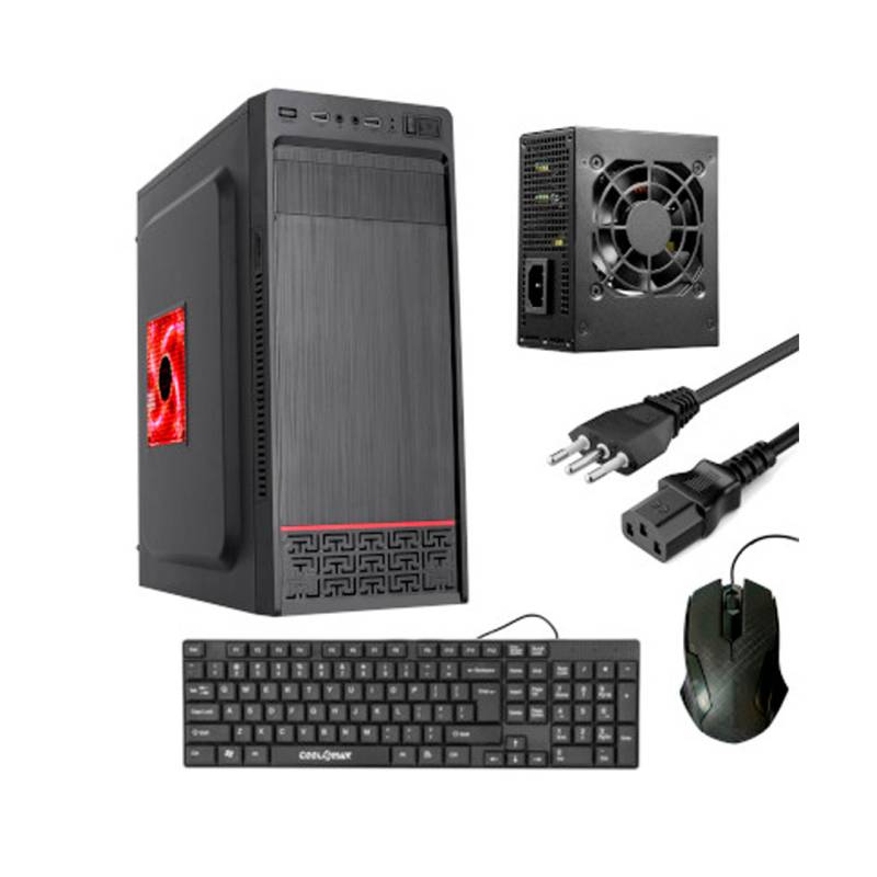Gabinete Combo Atx Coolmax H5 600W Mouse Y Teclado
