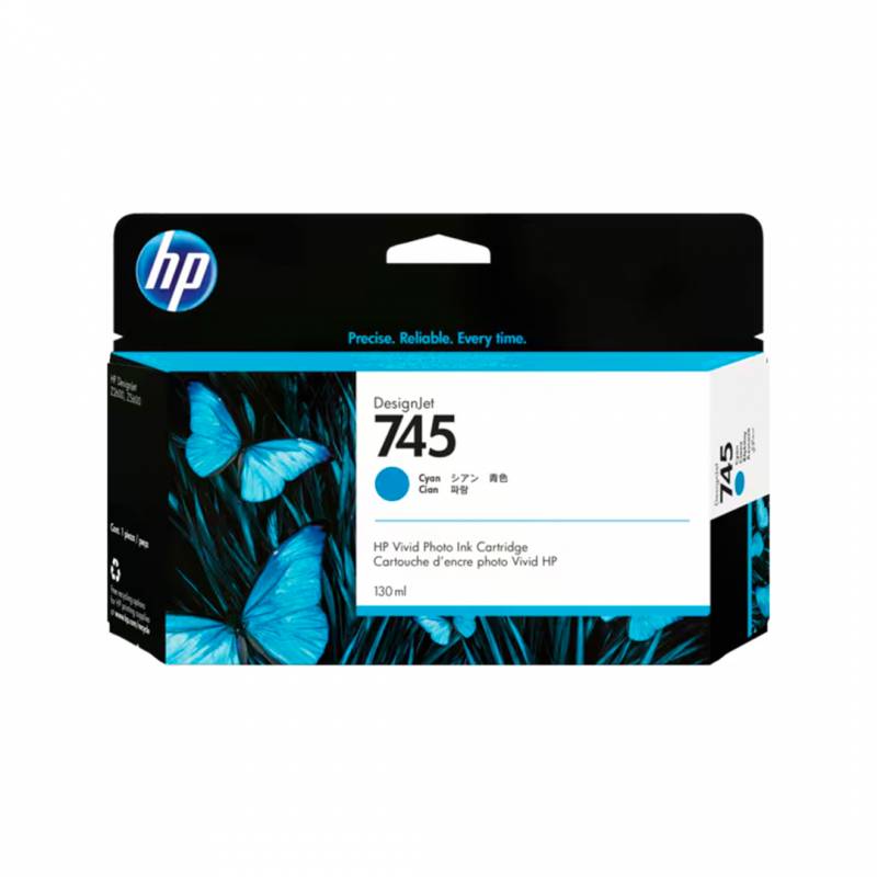 Cartucho De Tinta Original Hp Cyan. F9J97A (745)