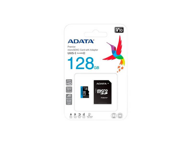 Memoria Micro Sdxc Premier 128Gb Con Adaptador Calse 10.