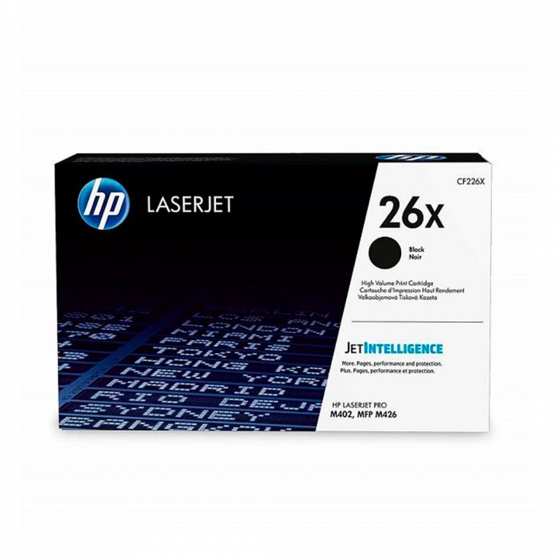 Toner Original Hp Cf226X Negro. Rendimiento 9.000 Copias.