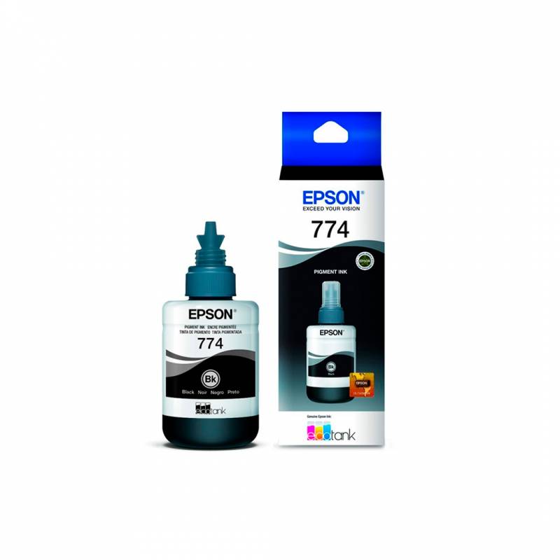 Botella De Tinta Original Epson T774120 Negro