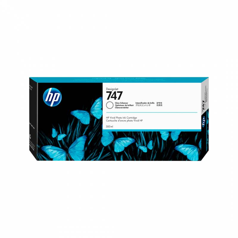 Cartucho De Tinta Original Hp 747 Mejoramiento De Brillo Rendimiento 300 Ml P2V87A