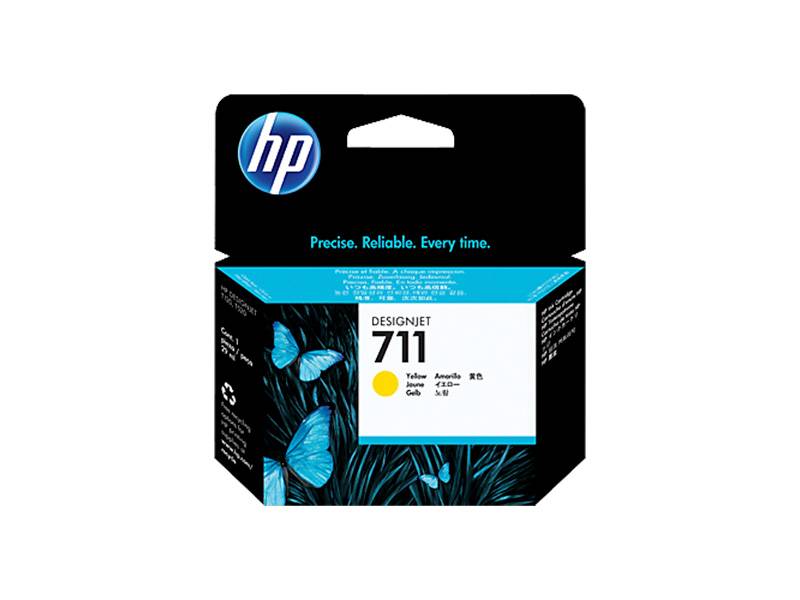 Cartucho De Tinta Original Hp 711 Amarillo