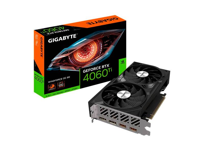 Tarjeta De Video Gigabyte Geforce Rtx 4060 Ti Windforce Oc 8G