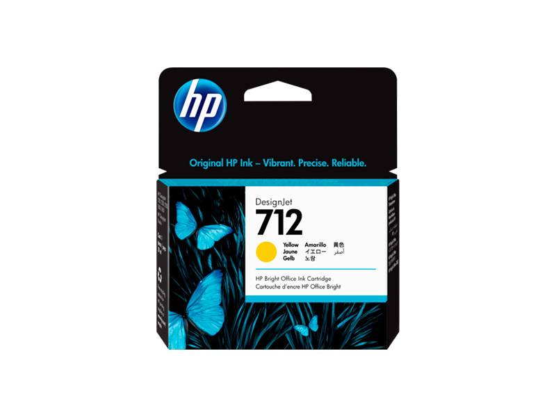 Cartucho De Tinta Original Hp 712 Amarillo 29Ml