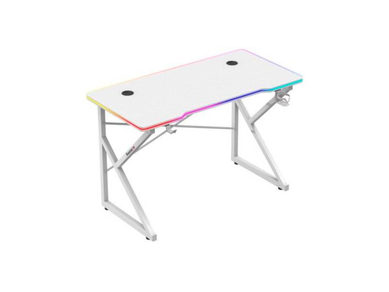 Escritorio Gamer Huzaro Hz- Hero 1.7 Rgb Blanco.