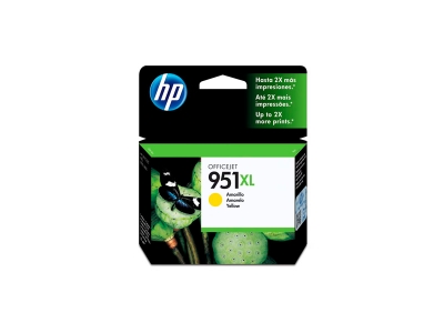 Cartucho De Tinta Original Hp Amarillo. Cn048Al (951Xl) Rendimiento 1.500 Copias.