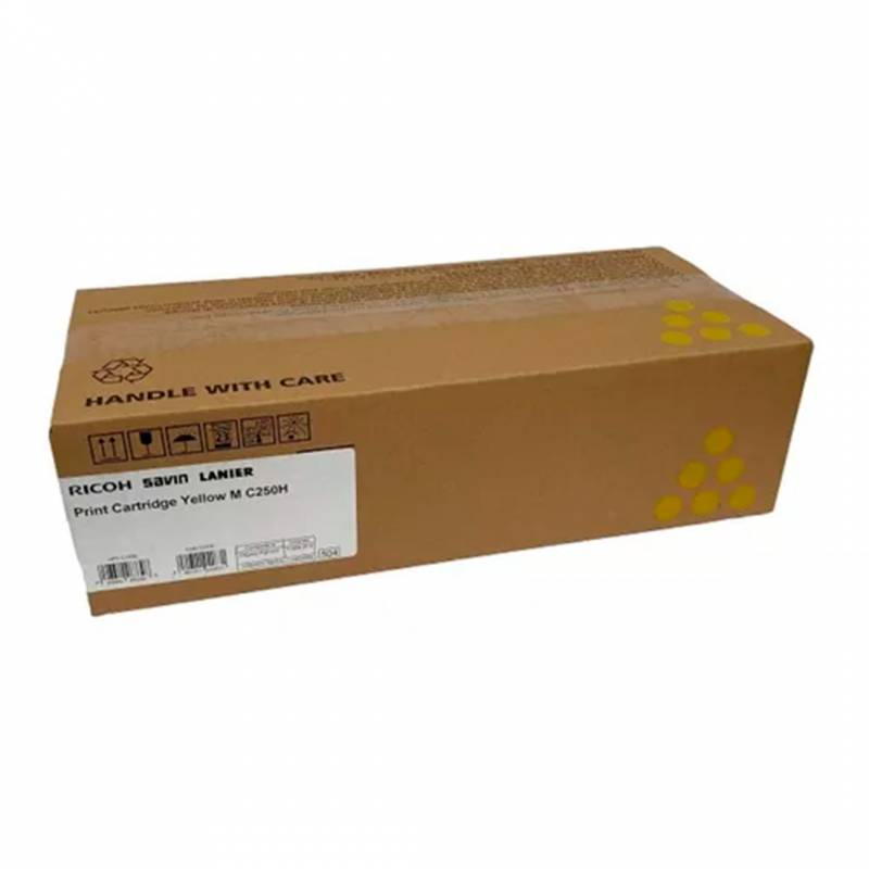 Toner Original Ricoh 408339 (M C250H) Amarillo. Rendimiento 6.300  Copias.