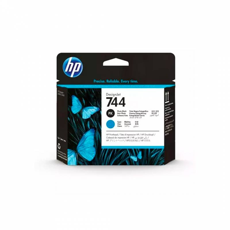Cabezal Origianl Hp 744 Bk/Cyan. (F9J86A)