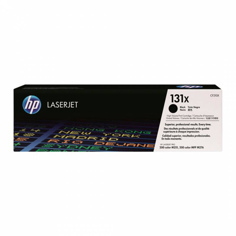 Toner Original Hp Cf210X (131X) Negro. Rendimiento 2.400 Copias.