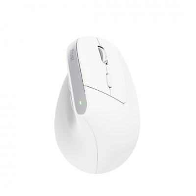 Mouse Inalambrico Trust 25399 Bayo+ Vertical Ergonomico Blanco.