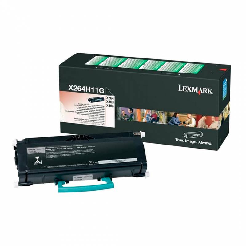 Toner Original Lexmark X264H11G Negro. Rendimiento 9.000 Copias.