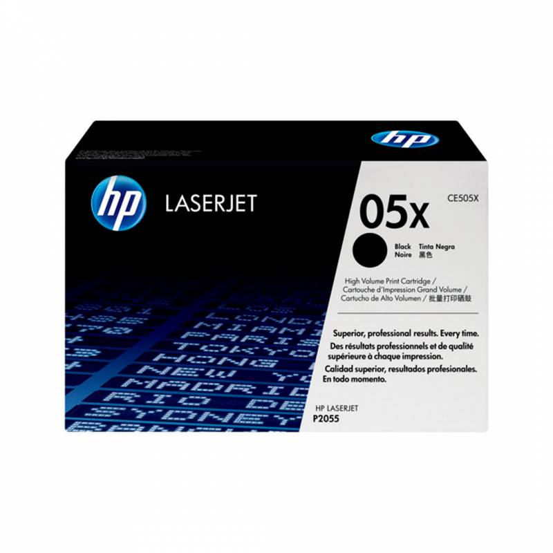 Toner Original Hp Ce505X Negro. Rendimiento 6.500 Copias.
