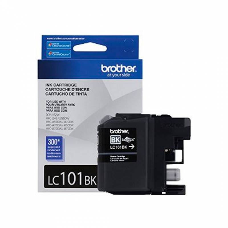 Cartucho De Tinta Brother Original Negro. Lc101Bk