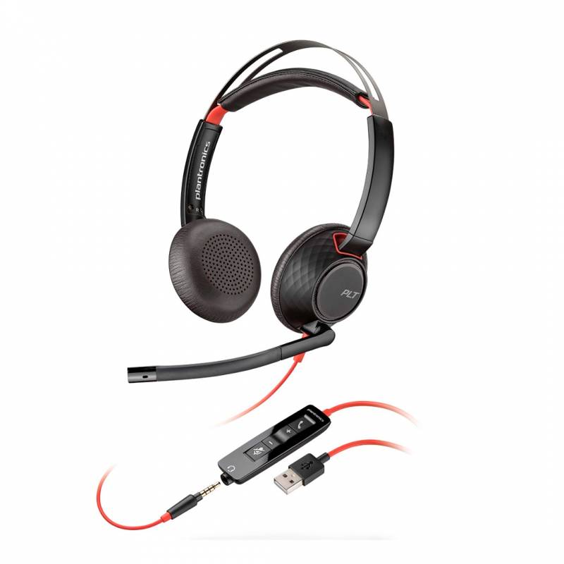 Auriculares Poly Blackwire 5220 Alã¡Mbrico Usb Tipo A