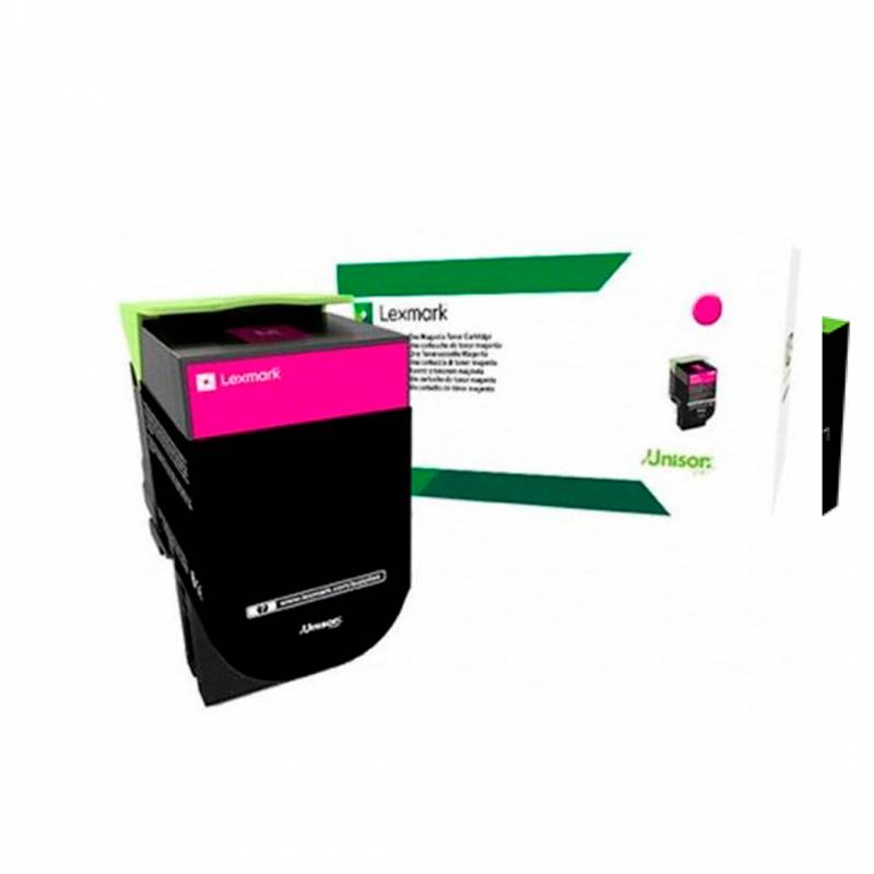Toner Original Lexmark 70C8Hm0 Magenta. Rendimiento 3.000 Copias.