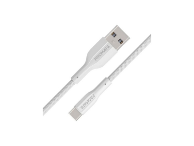 Cable Promate Xcord-Ac.white Usb-A A Usb-C 1M