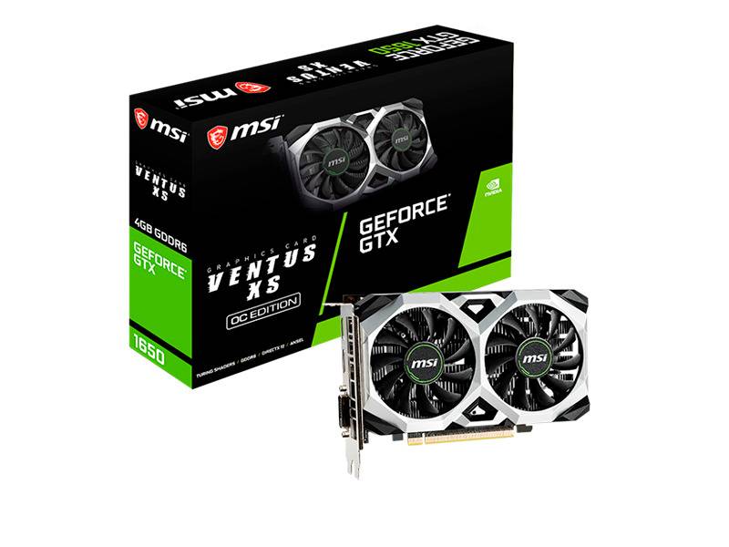 Tarjeta De Video Msi Geforce Gtx 1650 D6 Ventus Xs Oc 4 Gb