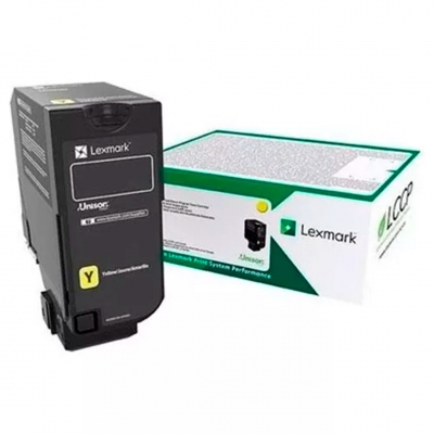 Toner Original Lexmark 74C4Hy0 Amarillo. Rendimiento 12.000 Copias. Alto Rendimiento.