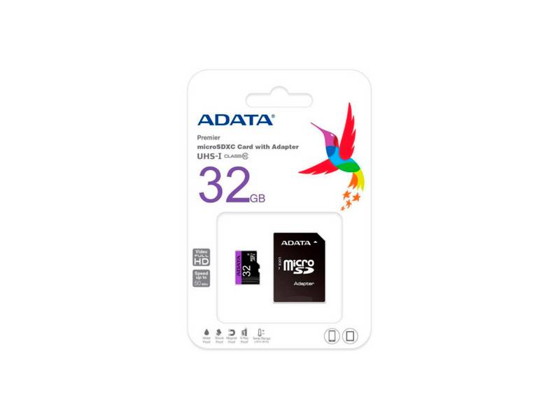 Memoria Micro Sdhc Adata Premier 32 Gb Con Adaptador Clase 10