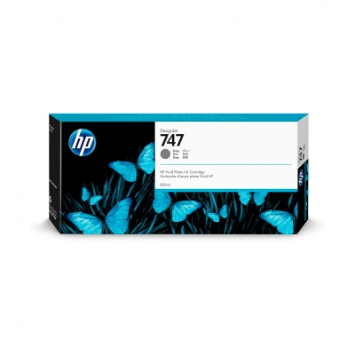 Cartucho De Tinta Original Hp 747 Gris Rendimiento 300 Ml