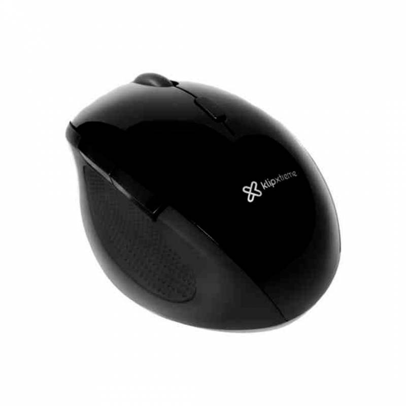 Mouse Inalambrico Klip Xtreme Kmw-500Bk Ergonomico Negro