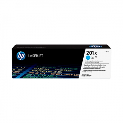 Toner Original Hp Cf401X (201X) Cyan. Rendimiento 2.300 Copias.