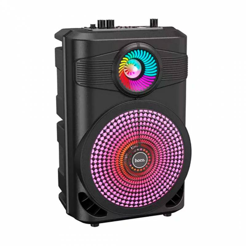 Parlante Hoco Bs46  Mature Outdoor Bt Negro.