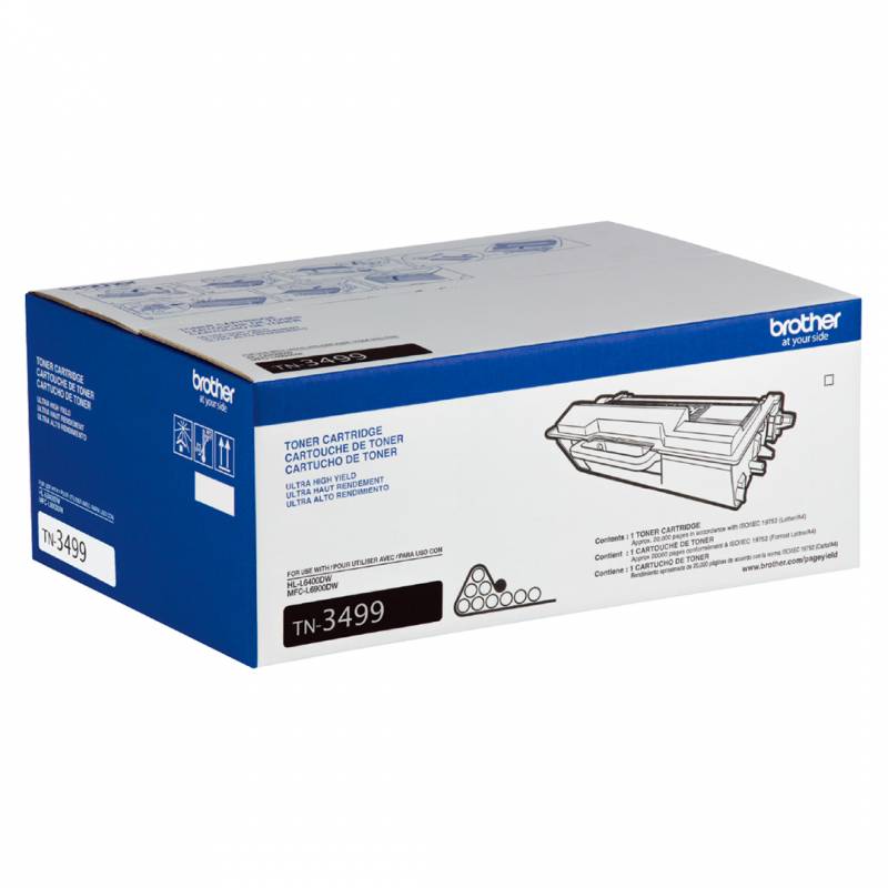 Toner Brother Original Tn3499 Negro. Rendimiento 20.000 Copias.