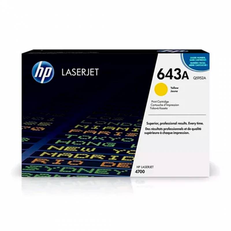 Toner Original Hp Q5952A Amarillo. Rendimiento 10.000 Copias.