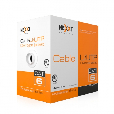 Cable Nexxt Professional Cat6 Utp Cable 4P 24Awg Cm 305M Gr  - Ab356Nxt31