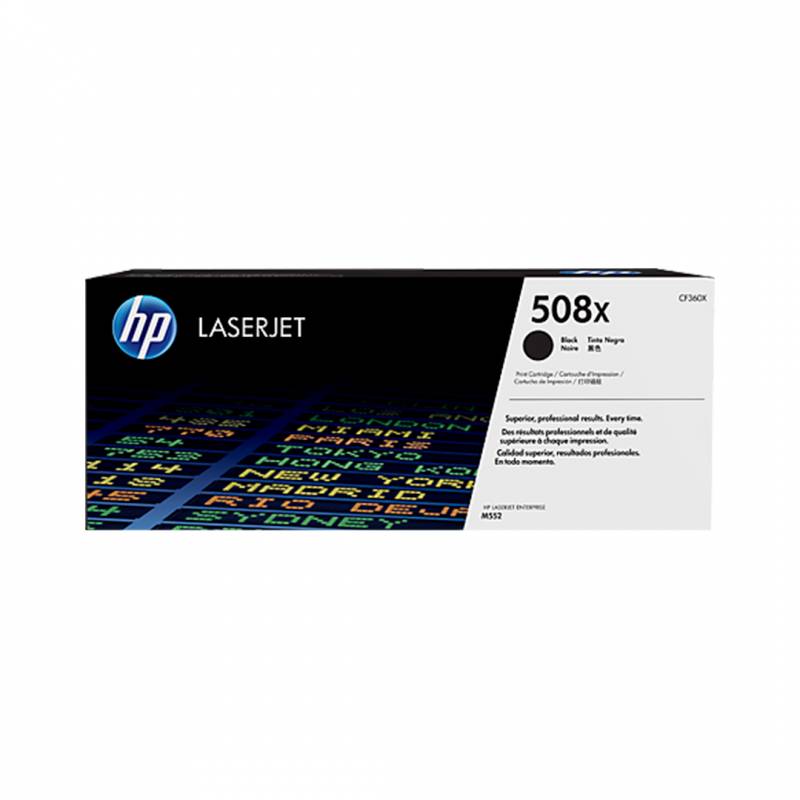 Toner Original Hp Cf360X (508X) Negro. Rendimiento 12.500 Copias.