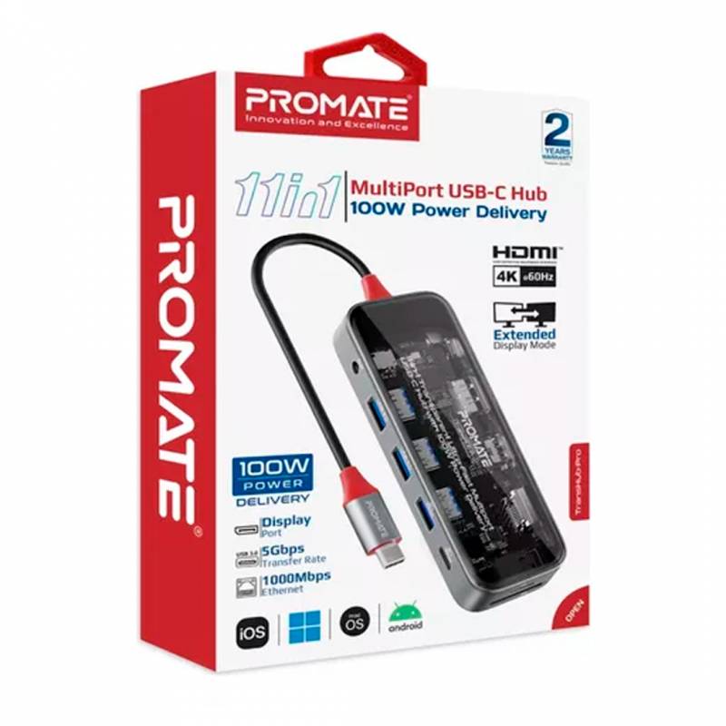 Hub Promate Tanshub-Pro Hub 11 En 1