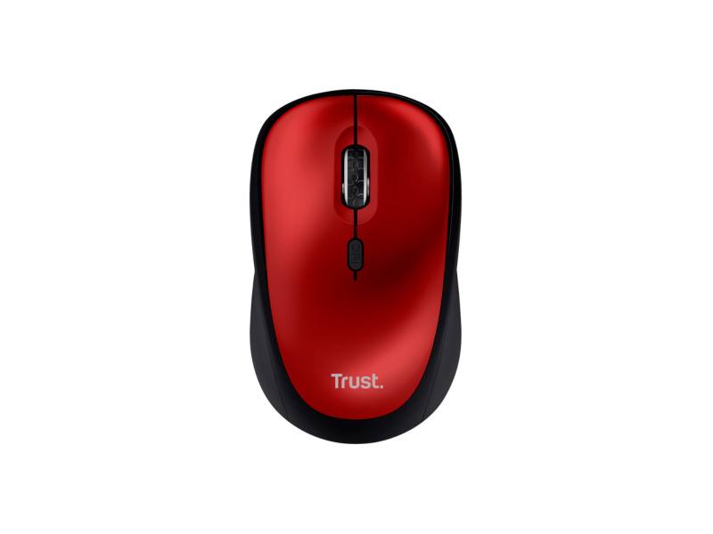 Mouse Trust Yvi+ Silent Inalã¡Mbrico 1600 Dpi Eco Red