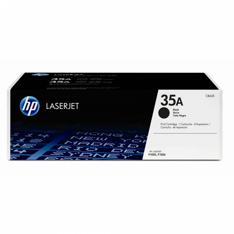 Toner Original Hp Cb435A Negro. Rendimiento 1.500 Copias.