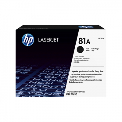 Toner Original Hp Cf281A Negro. Rendimiento 10.500 Copias.