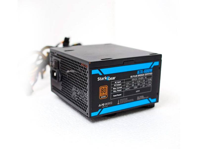 Fuente De Alimentacion Starkgear 600W 80 Plus White