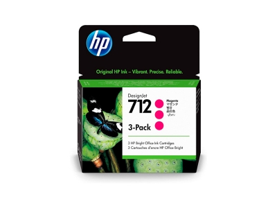 Cartucho De Tinta Original Hp 712 Magenta Pack X3